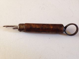 Antique Oil Can Opener 1901 Boston Ma Marine Oil Co Stephens Advertising