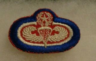 Airborne Parachute Background Oval,  187th Pir,  Master,  German Made,  1948 To1953