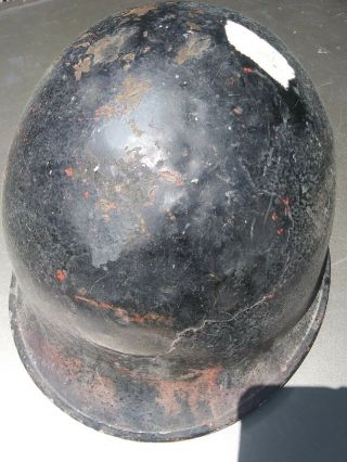 World War Ii Helmet Shell.  Ww2.  Ww11.  Fixed Bales.