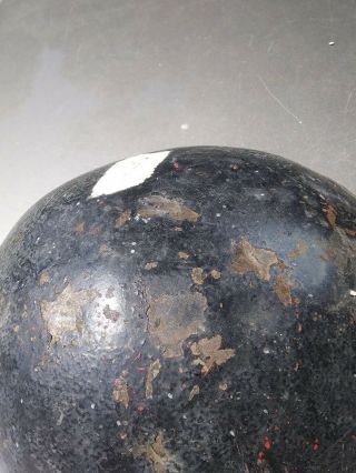 World War II Helmet shell.  Ww2.  ww11.  Fixed bales. 4