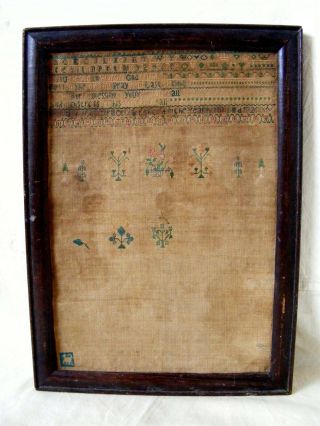 Antique 8th Century Sampler Dated 1726