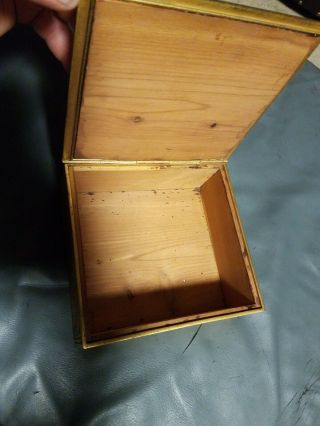Tiffany Studios Bronze Cigar Box Zodiac Model 1655 Cedar Lined non restored VG 12