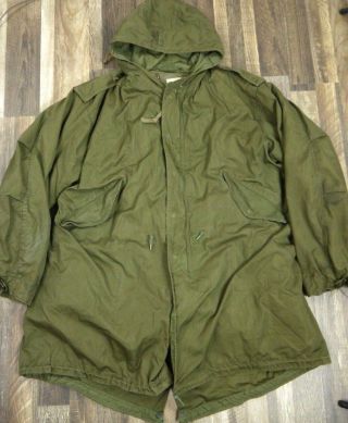 Vintage M - 51 Fishtail Parka Outer - Shell & Liner Shell Coat Military Mens M/l