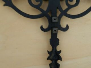 Wrought Iron Cross,  Large and Heavy Cast Iron.  Conditon. 7