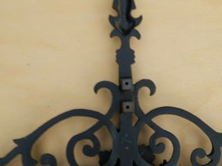 Wrought Iron Cross,  Large and Heavy Cast Iron.  Conditon. 8
