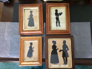 AUTHENTICATED Augustin Edouart Silhouette Circa 1838,  Miss Emily Carter,  Age 7 6