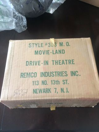 1959 REMCO MOVIELAND DRIVE IN COMPLETE PLATFORM BOX CARS FILMS BILLBOARDS 98 2