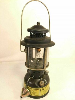 US Military Army Field Lantern Vintage Quadrant Globe Coleman Type Made In USA 12