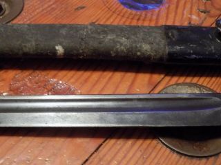 SIAM WILD TIGER Siamese P1907 Enfield Bayonet & Leather Scabbard RARE 4