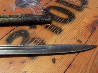 SIAM WILD TIGER Siamese P1907 Enfield Bayonet & Leather Scabbard RARE 9