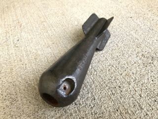 Rare Vintage Ww2 U.  S.  Military Iron Training Practice Bomb (wwii)
