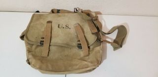 Us Army Wwii 1942 Musette Bag Canvas Langdon Tent And Awning Co.