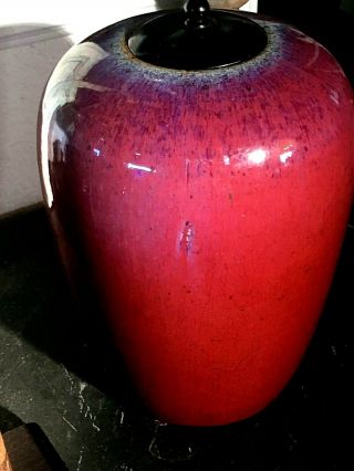 Chinese 18th - 19th Century Qing Dynasty Sang - de - Boeuf Oxblood Ginger Jar 5