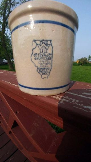 Whitehall stoneware beater jar different antique vintage Illinois 2