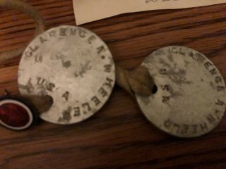 Two - WW1 Vintage US ARMY SOLDIER DOG TAG IDENTITY DISK 3