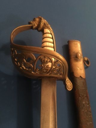 Antique Old German? British? Spain? Navy Naval Sword Dagger Knife