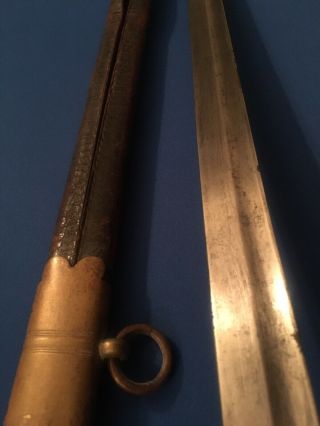 Antique Old German? British? Spain? Navy Naval Sword Dagger Knife 5