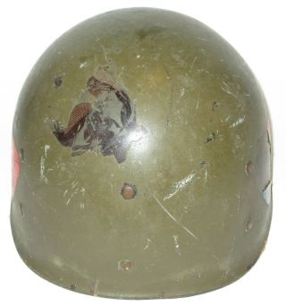 Named Korean War US Military Westinghouse M1 helmet liner,  sweatband 10