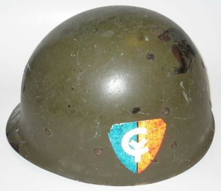 Named Korean War US Military Westinghouse M1 helmet liner,  sweatband 9