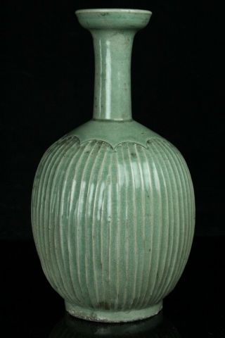 JUN032F KOREAN GORYEO CELADON PORCELAIN BOTTLE VASE 5