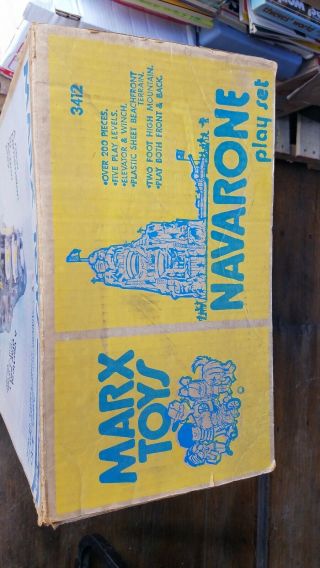 VINTAGE MARX BATTLEGROUND (BATTLE of NAVARONE) GIANT PLAYSET W/BOX 1974 2