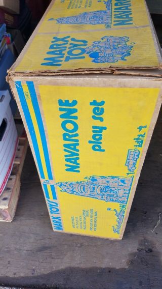 VINTAGE MARX BATTLEGROUND (BATTLE of NAVARONE) GIANT PLAYSET W/BOX 1974 3