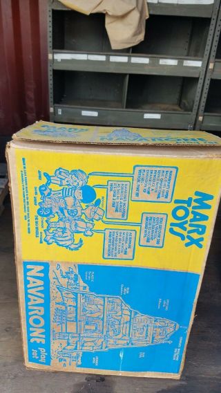 VINTAGE MARX BATTLEGROUND (BATTLE of NAVARONE) GIANT PLAYSET W/BOX 1974 4