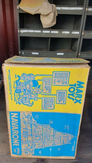 VINTAGE MARX BATTLEGROUND (BATTLE of NAVARONE) GIANT PLAYSET W/BOX 1974 5