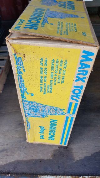 VINTAGE MARX BATTLEGROUND (BATTLE of NAVARONE) GIANT PLAYSET W/BOX 1974 6