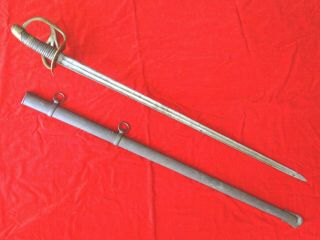 HUGE ANTIQUE CUIRASSIER SWORD FRENCH NAPOLEONIC AN XI MODEL uncleaned untouched 2