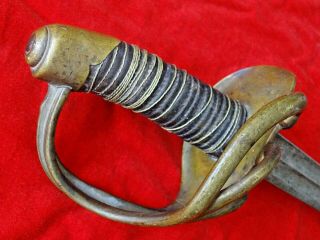 HUGE ANTIQUE CUIRASSIER SWORD FRENCH NAPOLEONIC AN XI MODEL uncleaned untouched 5