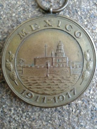 1911 - 1917 Us Navy Mexico Service Medal (number 185)
