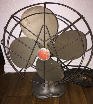Emerson Junior Vintage Antique Fan Oscillating 2660 - C GREAT 2