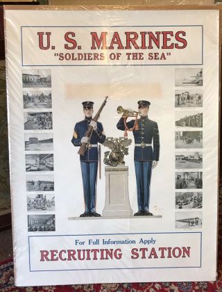 U.  S.  Marines Joseph Leyendecker World War One Poster
