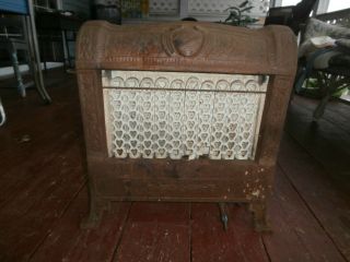 Vintage Cast Iron Gas Heater Ornate