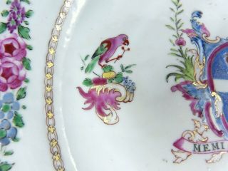 Quality 18th century Chinese Armorial Porcelain Plate dish Qianlong Famille Rose 4