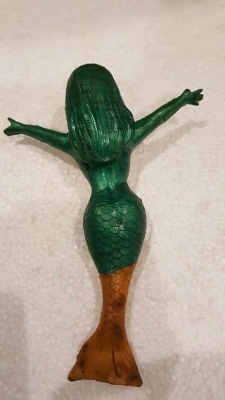 1966 Vintage Russ Berrie Mini Fini Mermaid Oily Jiggler Toy Royalty Designs 6