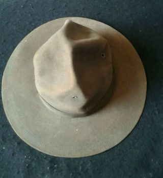 Ww I Us Army Campaign Hat Doughboy Named.  J.  H.  Myers Co.  " A "