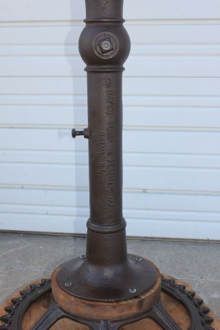 Antique Cast Iron HAYES Windmill Water Well Cistern Yard Pump w Removable Spout 8