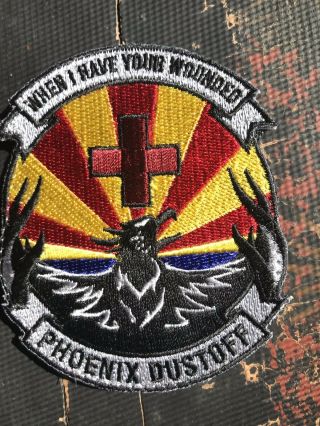 Army Aviation Patch For Det.  2,  G - 2 - 238 Avn. ,  Phoenix Dustoff.