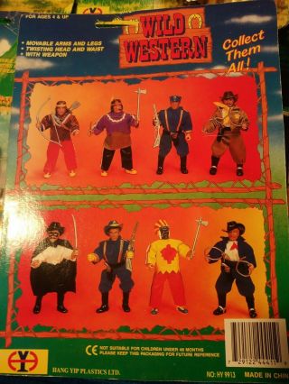 Wild Western Bootleg Mego Cowboys,  Indians Zorro 6.  5 In Action Figures Full Set 4