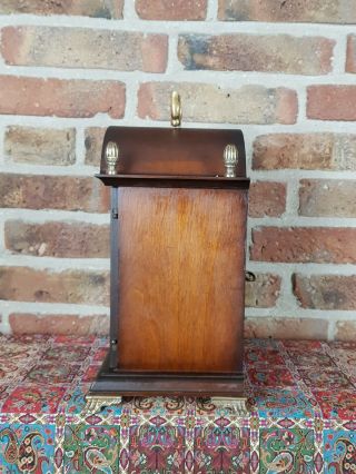 Vintage German Table clock with Moon Phase Calendar and Double Bell,  (1977) 8