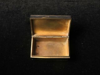 Antique Japanese Gilded & Laquered Brass Trinket Box 48mm 7