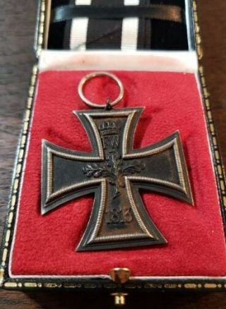 Ww1 German Iron Cross With Case