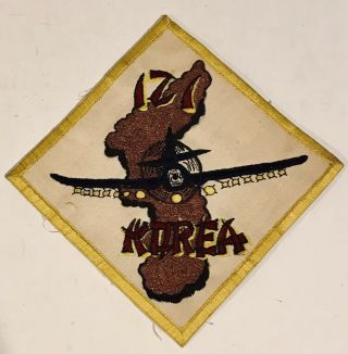 Rare Vintage 1952 Korean War Era Usmc Vma - 121 Jacket Patch,  Japanese Made,