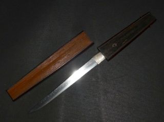 Unusually Tanto (sword) W/fan Style Shikomi Koshirae : Muromachi : 9.  8 × 5 "