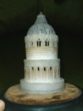 RARE ANTIQUE 19TH CENTURY GRAND TOUR ALABASTER MODEL OF BAPTISTERY IN PIZA ITALY 4