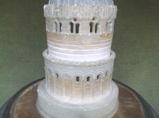 RARE ANTIQUE 19TH CENTURY GRAND TOUR ALABASTER MODEL OF BAPTISTERY IN PIZA ITALY 7