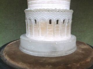 RARE ANTIQUE 19TH CENTURY GRAND TOUR ALABASTER MODEL OF BAPTISTERY IN PIZA ITALY 8