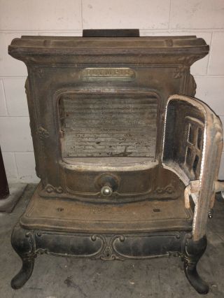 Vintage Cast Iron Wood Burning Stove Olympia 3